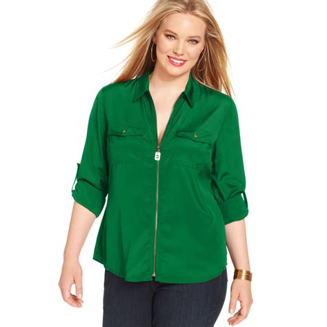 Michael Kors green shirt